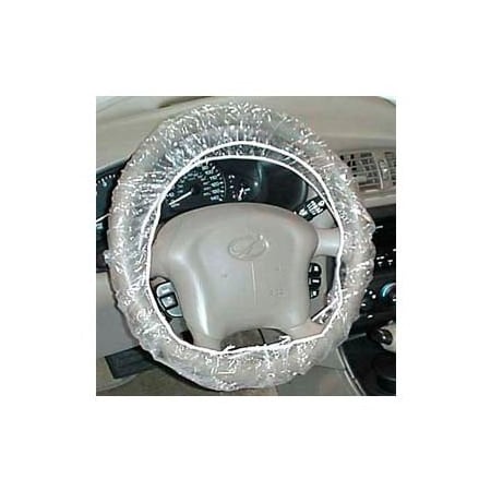 Johndow Industries JohnDow Plastic Steering Wheel Covers, Clear - 500 Covers/Case - SWC-5 SWC-5